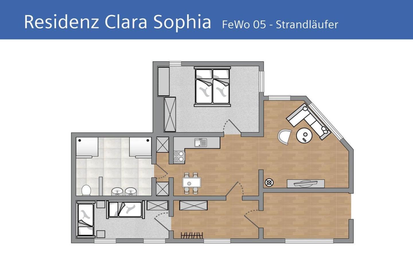 Ferienwohnung Strandlaeufer In Der Residenz Clara Sophia Binz Extérieur photo